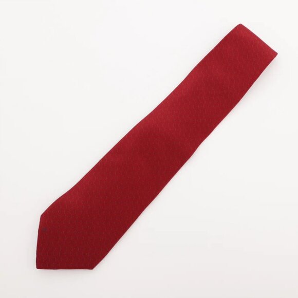 Chanel Dot Red Silk Necktie - Picture 1 of 4